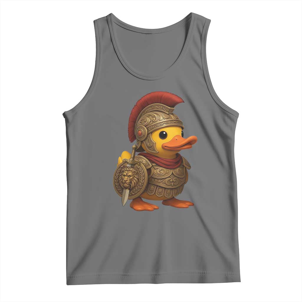 Funnny Sparta Rubber Duck Greeks Spartan Warrior Tank Top
