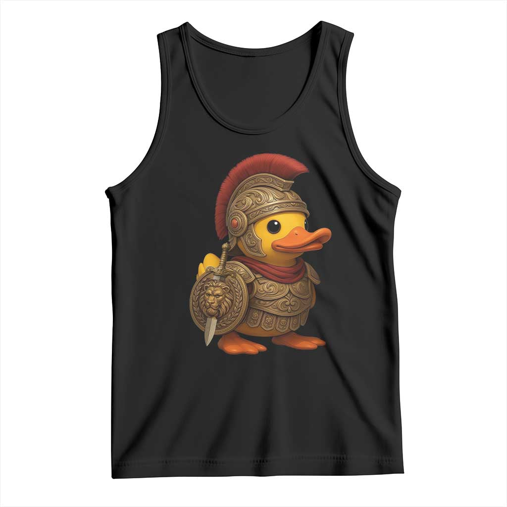 Funnny Sparta Rubber Duck Greeks Spartan Warrior Tank Top