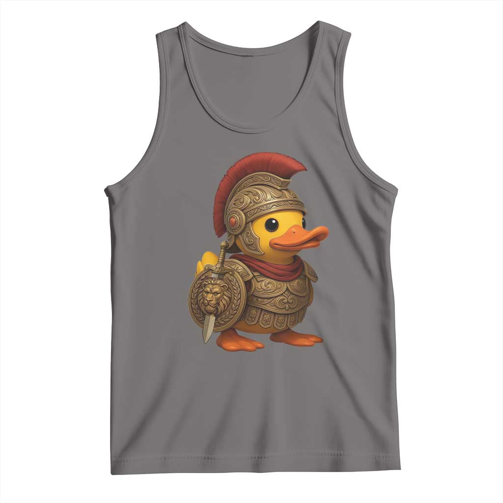 Funnny Sparta Rubber Duck Greeks Spartan Warrior Tank Top