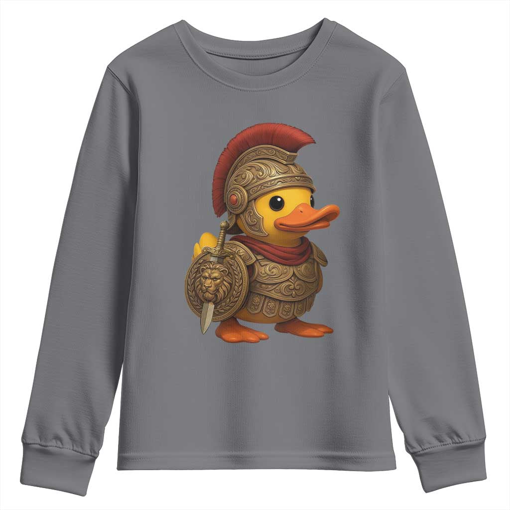 Funnny Sparta Rubber Duck Greeks Spartan Warrior Youth Sweatshirt