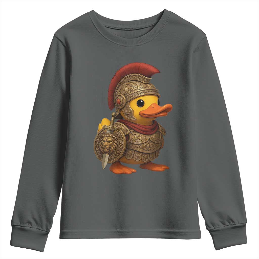Funnny Sparta Rubber Duck Greeks Spartan Warrior Youth Sweatshirt