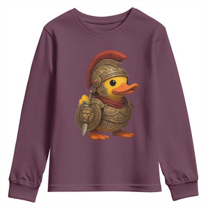 Funnny Sparta Rubber Duck Greeks Spartan Warrior Youth Sweatshirt