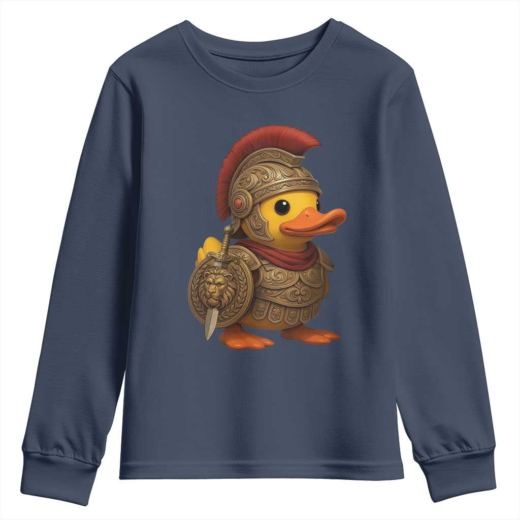 Funnny Sparta Rubber Duck Greeks Spartan Warrior Youth Sweatshirt