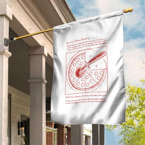 Funny The Vitruvian Pizza Garden Flag Pizza Baker Leonardo Da Vinci Artwork