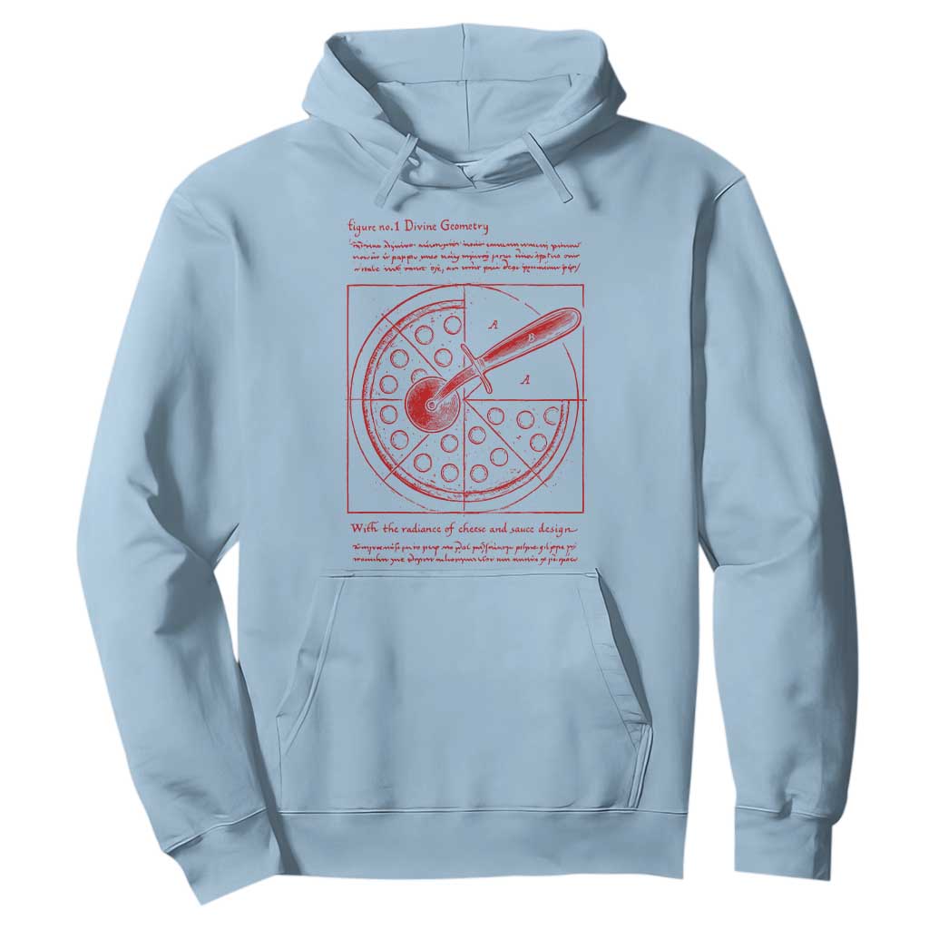 Funny The Vitruvian Pizza Hoodie Pizza Baker Leonardo Da Vinci Artwork