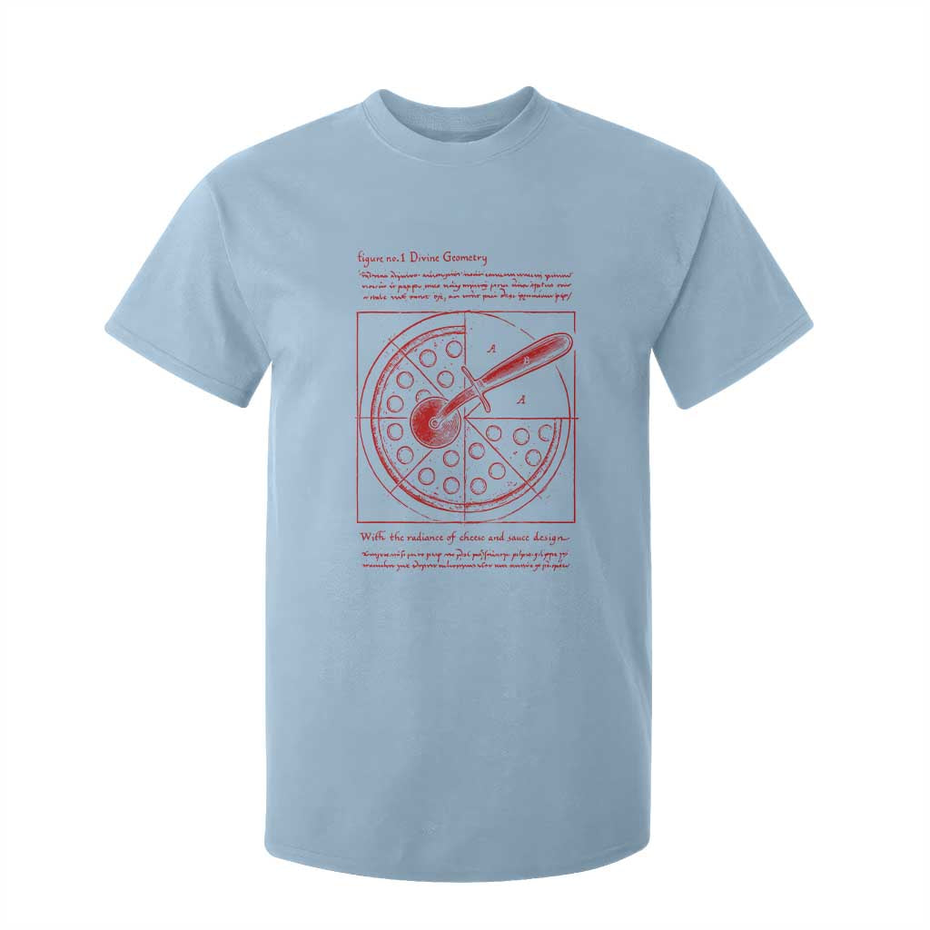 Funny The Vitruvian Pizza T Shirt For Kid Pizza Baker Leonardo Da Vinci Artwork