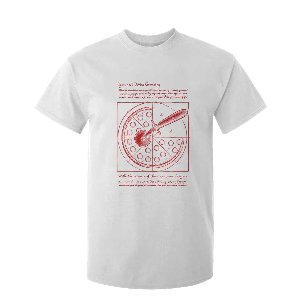 Funny The Vitruvian Pizza T Shirt For Kid Pizza Baker Leonardo Da Vinci Artwork