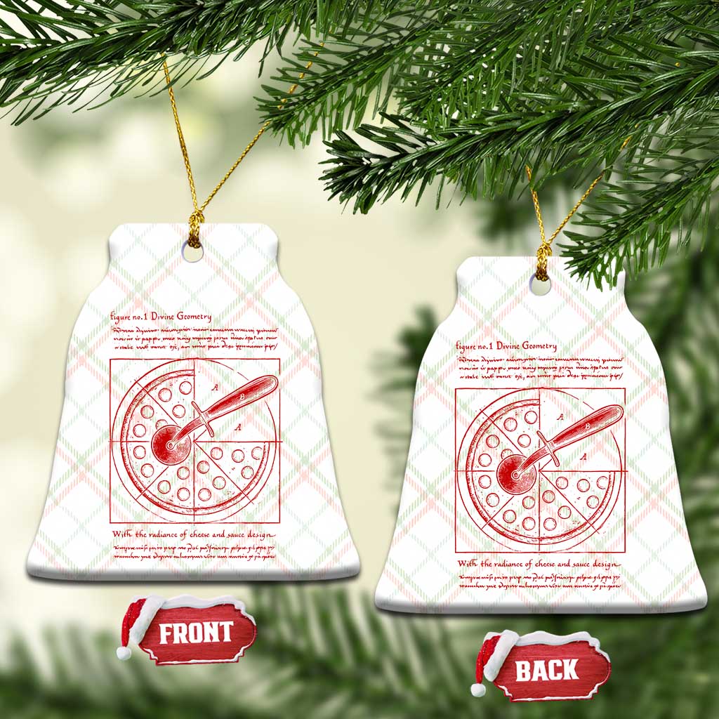 Funny The Vitruvian Pizza Ceramic Ornament Pizza Baker Leonardo Da Vinci Artwork