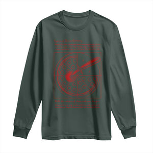 Funny The Vitruvian Pizza Long Sleeve Shirt Pizza Baker Leonardo Da Vinci Artwork