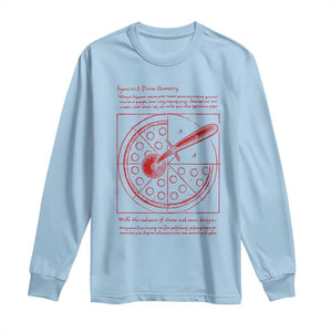 Funny The Vitruvian Pizza Long Sleeve Shirt Pizza Baker Leonardo Da Vinci Artwork