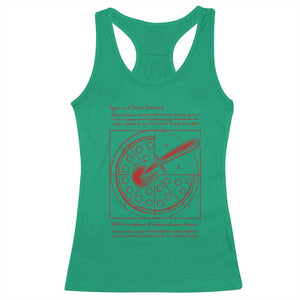 Funny The Vitruvian Pizza Racerback Tank Top Pizza Baker Leonardo Da Vinci Artwork
