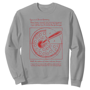 Funny The Vitruvian Pizza Sweatshirt Pizza Baker Leonardo Da Vinci Artwork