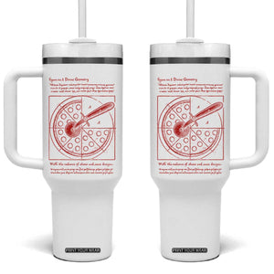 Funny The Vitruvian Pizza Tumbler With Handle Pizza Baker Leonardo Da Vinci Artwork