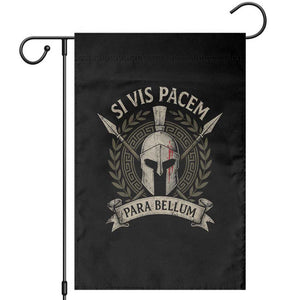 Spartan Warrior Garden Flag Si Vis Pacem Para Bellum Latin Wisdom Proverb