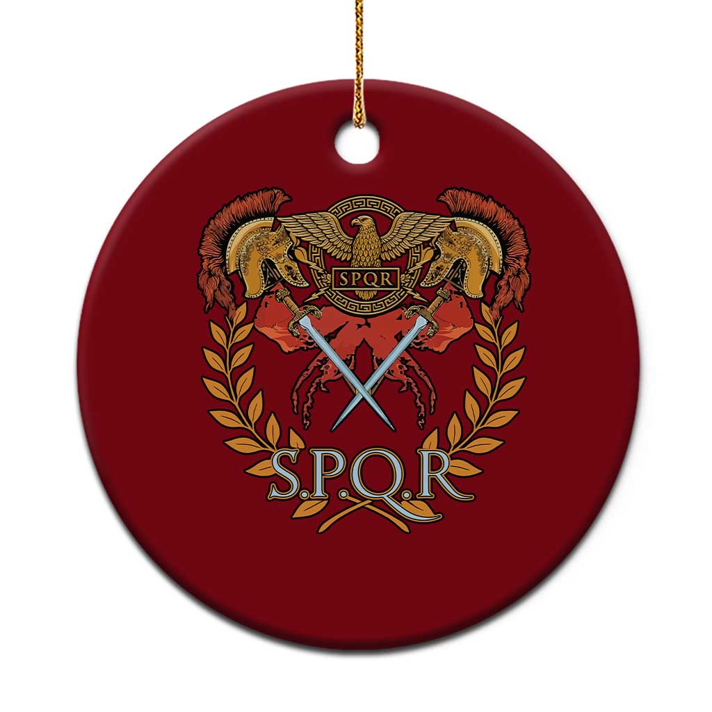 SPQR Ancient Rome Roman Empire Roman History Ceramic Ornament