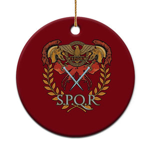 SPQR Ancient Rome Roman Empire Roman History Ceramic Ornament