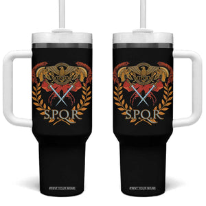 SPQR Ancient Rome Roman Empire Roman History Tumbler With Handle