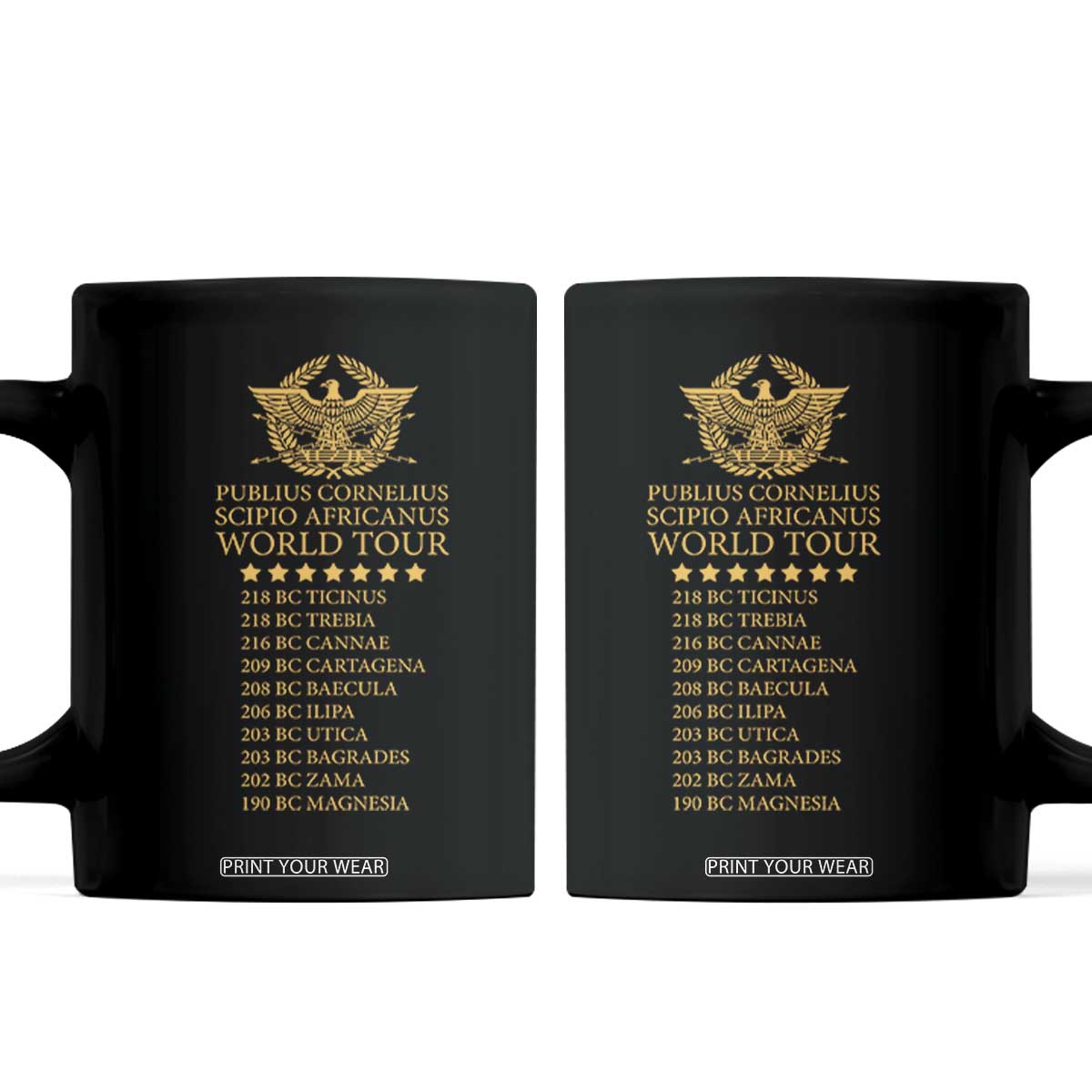 SPQR Ancient Rome Scipio Africanus World Tour Roman History Coffee Mug