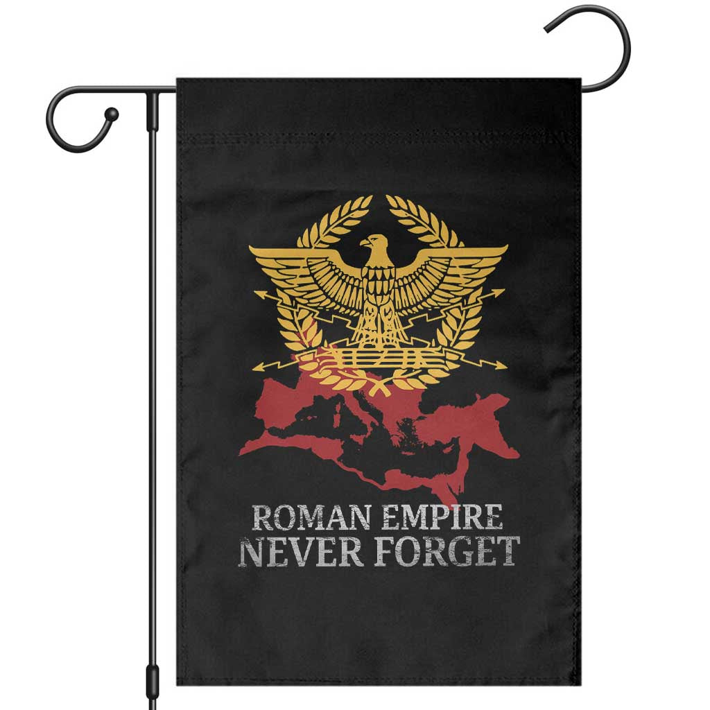 Roman Empire Never Forget Garden Flag Vintage SPQR Rome Historical Maps