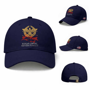 Roman Empire Never Forget Baseball Cap Vintage SPQR Rome Historical Maps