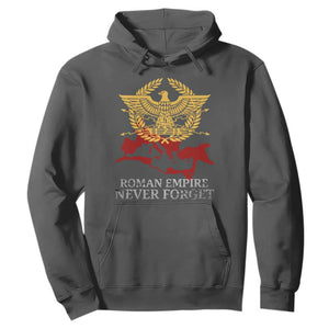 Roman Empire Never Forget Hoodie Vintage SPQR Rome Historical Maps