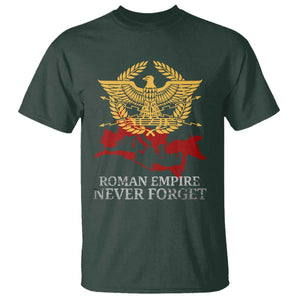 Roman Empire Never Forget T Shirt Vintage SPQR Rome Historical Maps