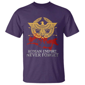 Roman Empire Never Forget T Shirt Vintage SPQR Rome Historical Maps