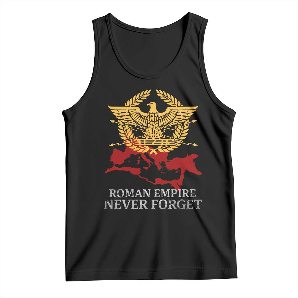 Roman Empire Never Forget Tank Top Vintage SPQR Rome Historical Maps