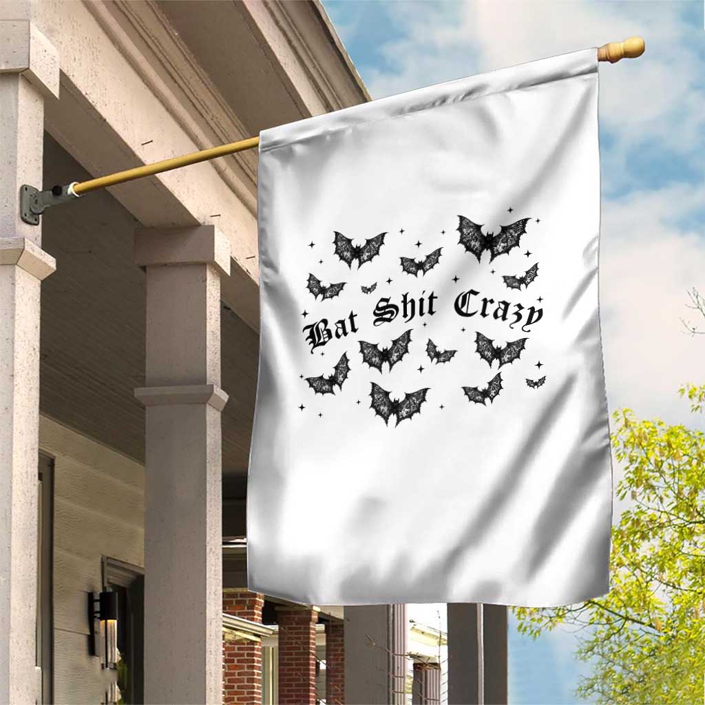Funny Halloween Bat Shit Crazy Garden Flag Horror Gothic Coquette Bat TS11 Print Your Wear
