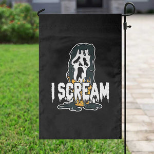 Funny Halloween Ghost Horror Face Garden Flag I Scream Ice Cream Slasher Pun TS11 Print Your Wear