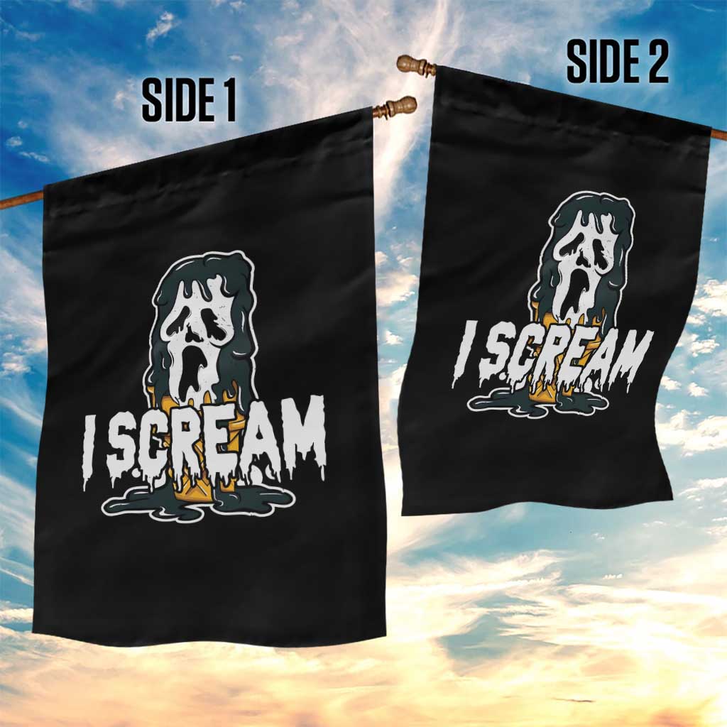 Funny Halloween Ghost Horror Face Garden Flag I Scream Ice Cream Slasher Pun TS11 Print Your Wear