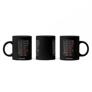 Veterans Valor Service Patriot Hero Sacrifice Courage Honor Coffee Mug American Flag TS11 Print Your Wear