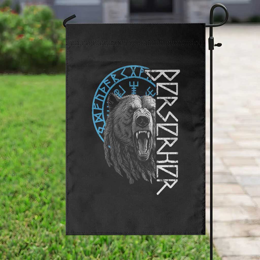 Viking Berserker Bear Warrior Odin Runes Nordic Compass Garden Flag TS11 Print Your Wear