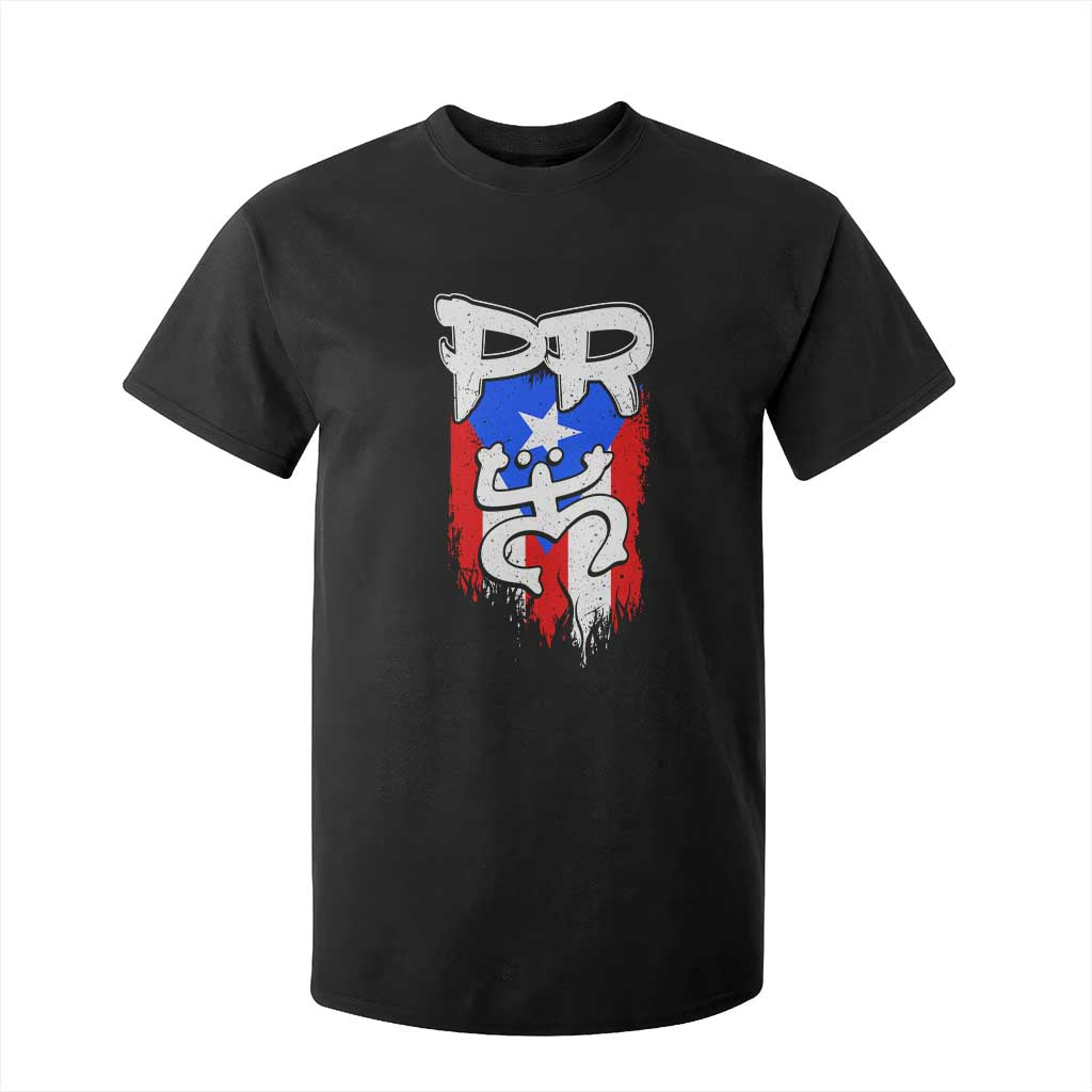 Puerto Rico Flag Hispanic Heritage Month Boricua Taino Coqui Frog T Shirt For Kid TS11 Black Print Your Wear
