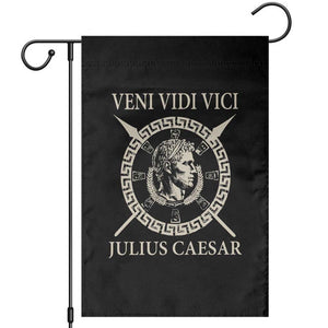 Julius Caesar Garden Flag Veni Vidi Vici Roman History TS11 Black Print Your Wear