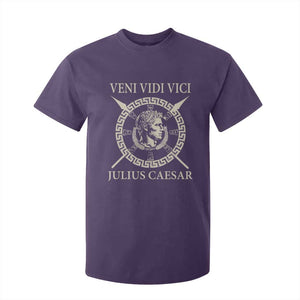 Julius Caesar T Shirt For Kid Veni Vidi Vici Roman History TS11 Purple Print Your Wear