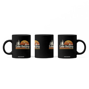 Lake Ontario Coffee Mug Retro Sunset Great Lakes Souvenir