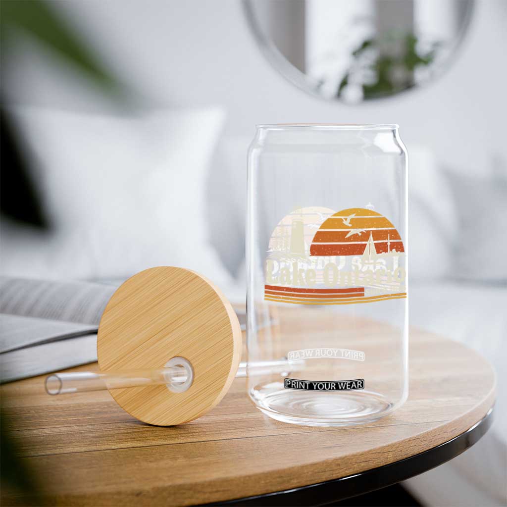 Lake Ontario Glass Can Retro Sunset Great Lakes Souvenir