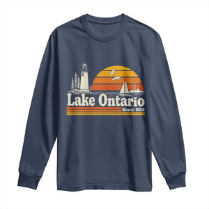 Lake Ontario Long Sleeve Shirt Retro Sunset Great Lakes Souvenir