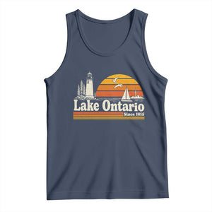 Lake Ontario Tank Top Retro Sunset Great Lakes Souvenir