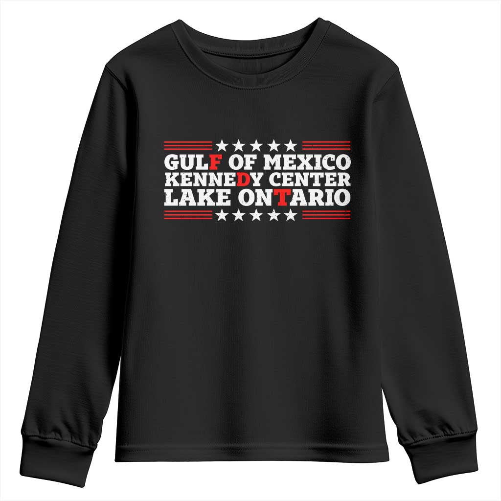 Subtle FDT Gulf of Mexico Kennedy Center Lake Ontario Youth Sweatshirt Vintage Stars And Stripes