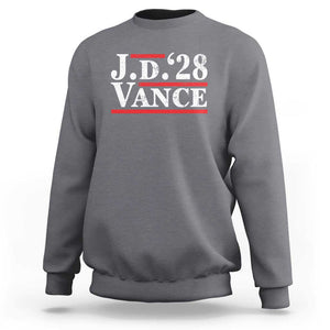 J.D Vance'28 Sweatshirt US Presidential Election Vintage Stripes TS11 Charcoal Print Your Wear