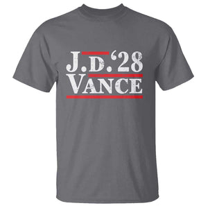 J.D Vance'28 T Shirt US Presidential Election Vintage Stripes TS11 Charcoal Print Your Wear