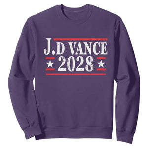 J.D Vance 2028 Sweatshirt Vintage Striped Star TS11 Purple Print Your Wear