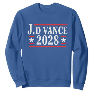 J.D Vance 2028 Sweatshirt Vintage Striped Star TS11 Royal Blue Print Your Wear