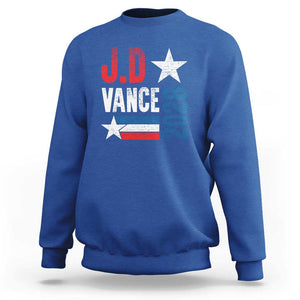 J.D Vance 2028 Sweatshirt Vintage US Presidential Election Star TS11 Royal Blue Print Your Wear