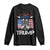 Trump Supporter Long Sleeve Shirt This Veteran Supports Trump American Flag TS11 Black Print Your Wear