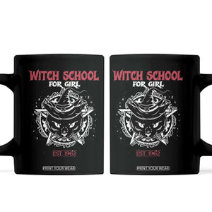 Halloween Witches Coffee Mug Witch School For Girl Est 1962 Black Cat
