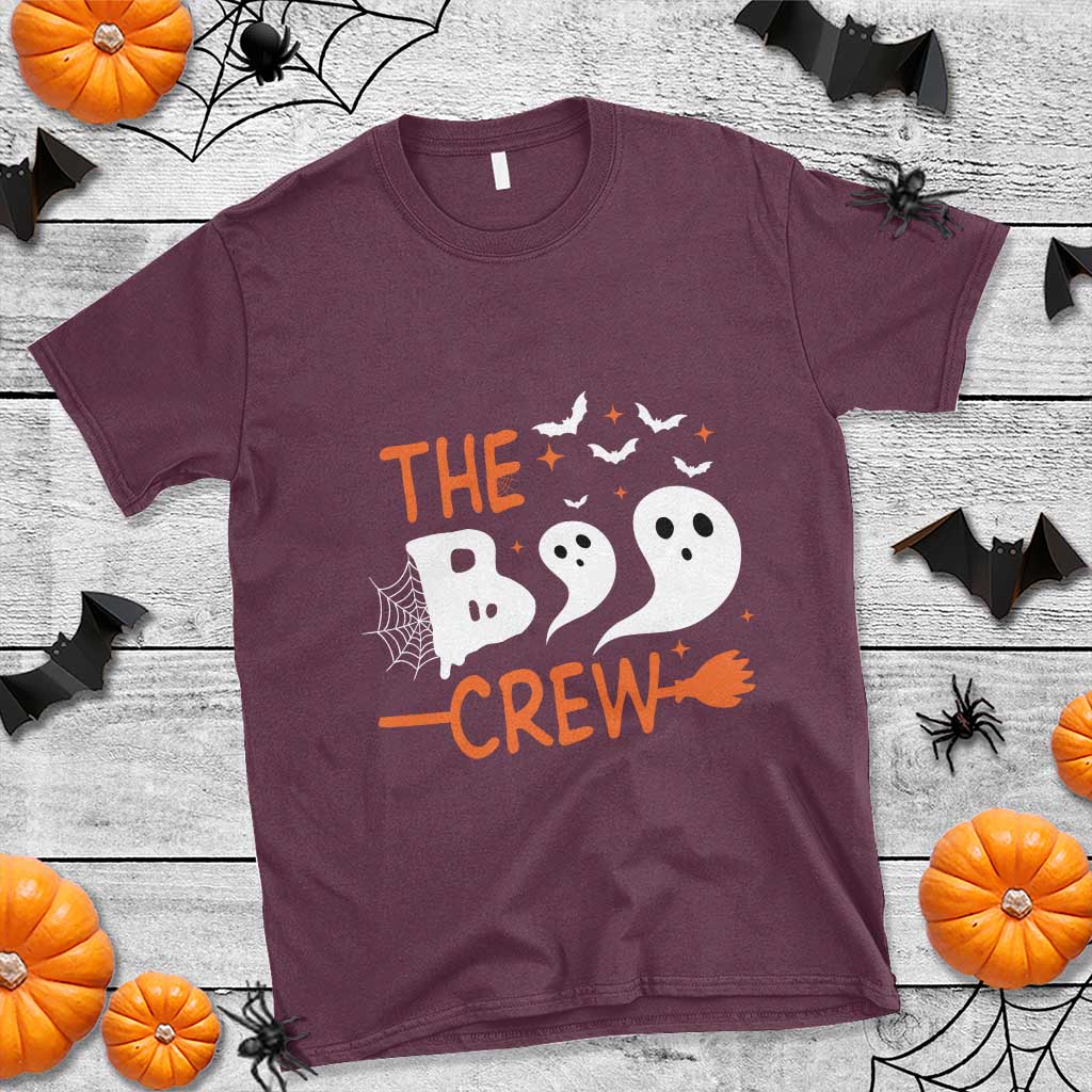 Halloween T Shirt The Boo Crew Trick Or Treat Ghost Squad TS11 Maroon Print Your Wear