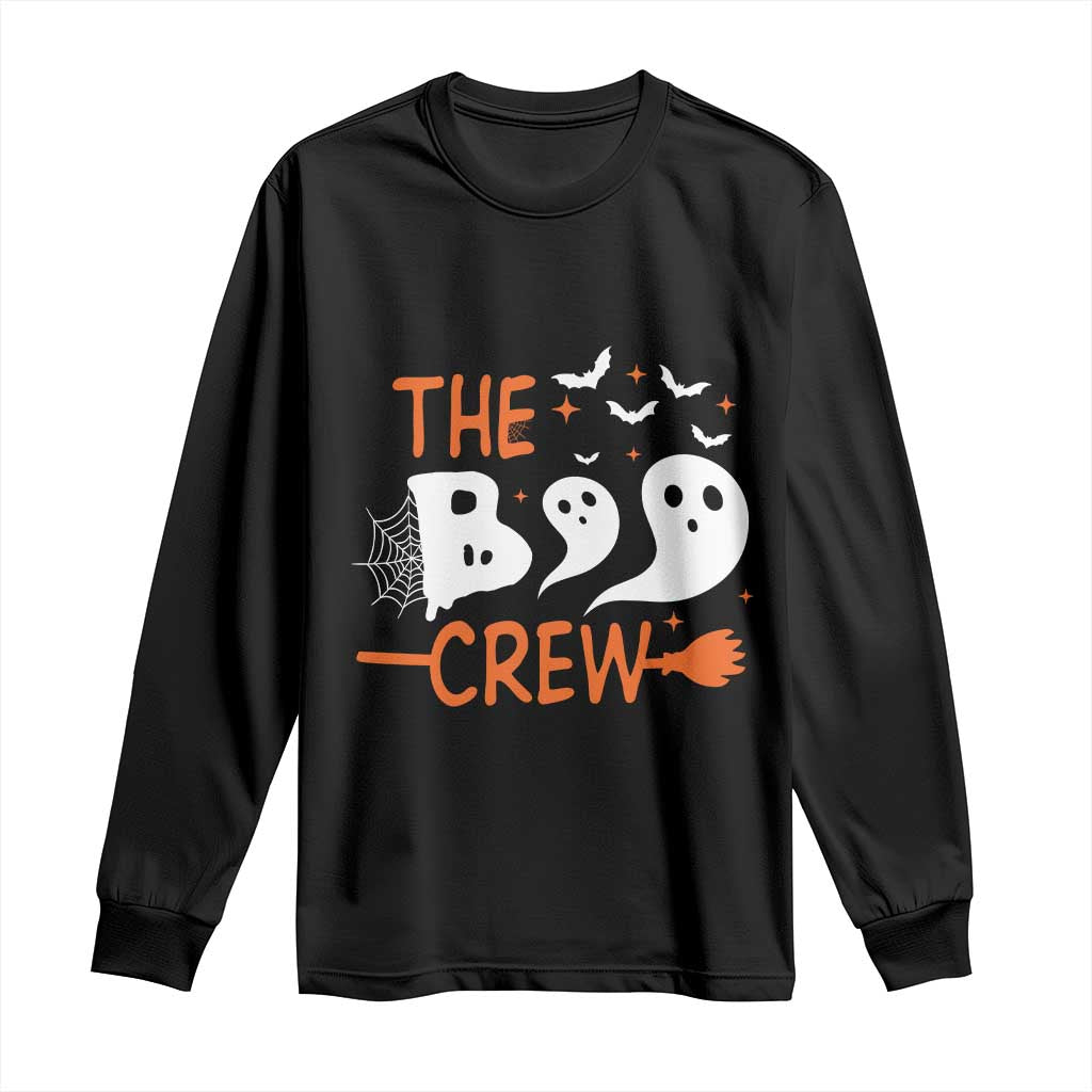 Halloween Long Sleeve Shirt The Boo Crew Trick Or Treat Ghost Squad TS11 Black Print Your Wear